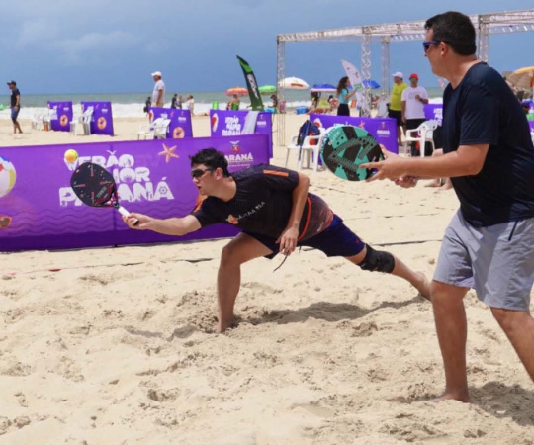 Com apoio do Estado, Matinhos recebe Interclubes Estadual de Beach Tennis