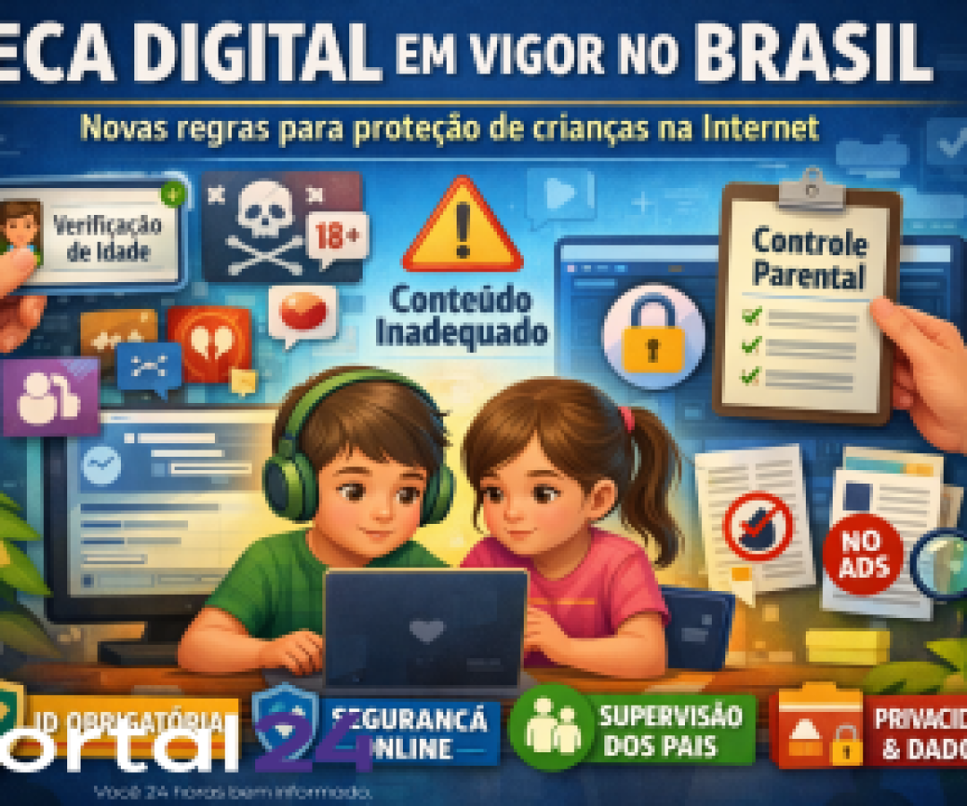 ECA Digital entra em vigor no Brasil e impõe novas regras para proteção de crianças na internet