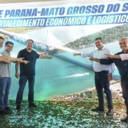 Paraná e Mato Grosso do Sul recebem anteprojeto de ponte para ligar estados