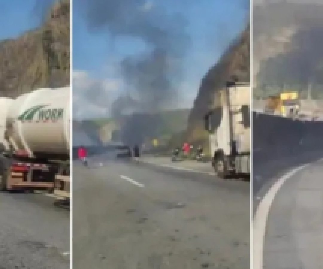 Explosão de caminhão-tanque na Dutra deixa dois mortos, feridos graves e interdita rodovia por horas