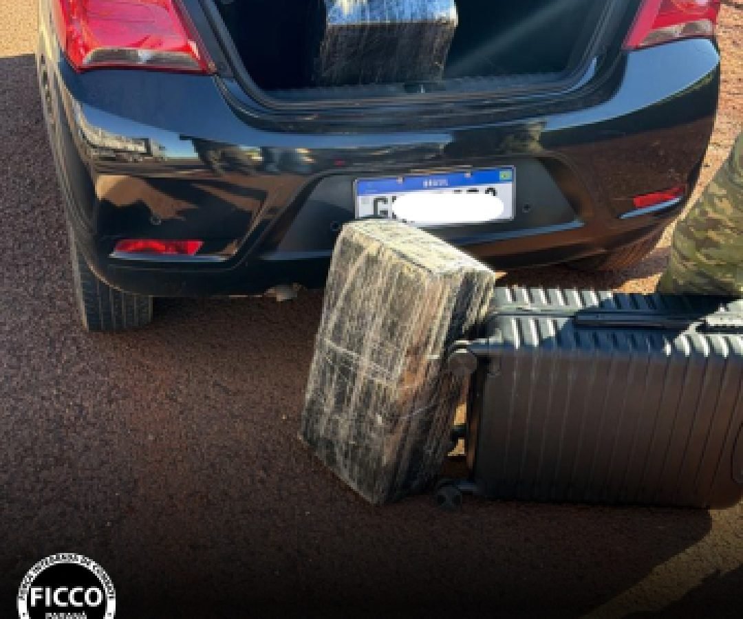 FICCO/PR apreende mais de 60 kg de maconha e prende casal em Cascavel