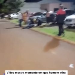 Filmagem flagra momento de tentativa de homicídio em Santa Helena