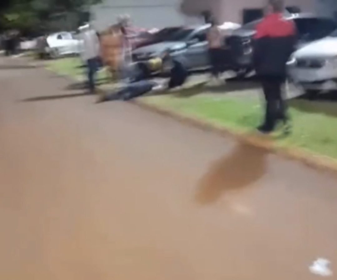 Filmagem flagra momento de tentativa de homicídio em Santa Helena