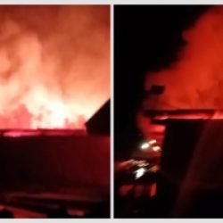 Fogo destrói casa na madrugada e mobiliza equipes em Corbélia