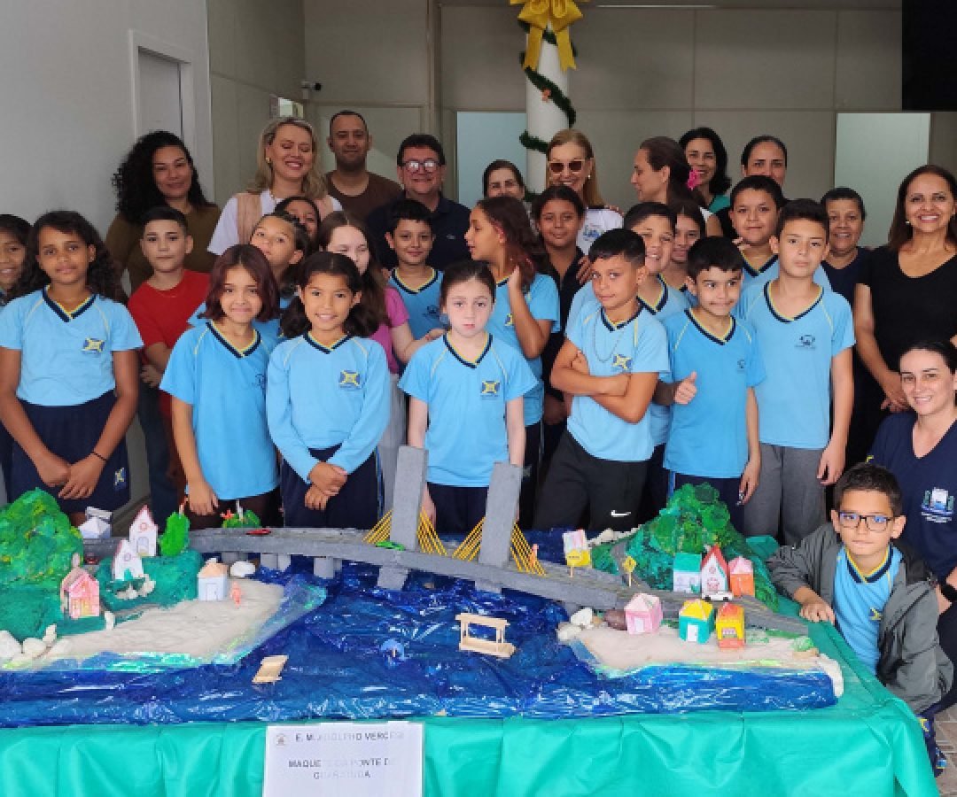 Expectativa no Litoral: alunos de escola municipal fazem maquete interativa da Ponte de Guaratuba