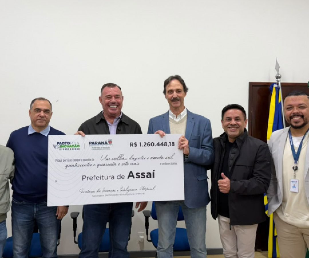 Município inteligente, Assaí recebe R$ 1,2 milhão do Estado para investir em inovação