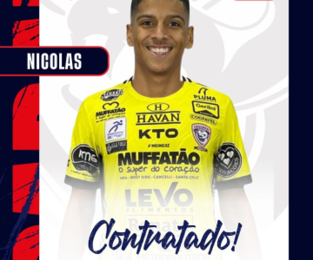 Goleiro Nicolas é o novo reforço do Cascavel Futsal