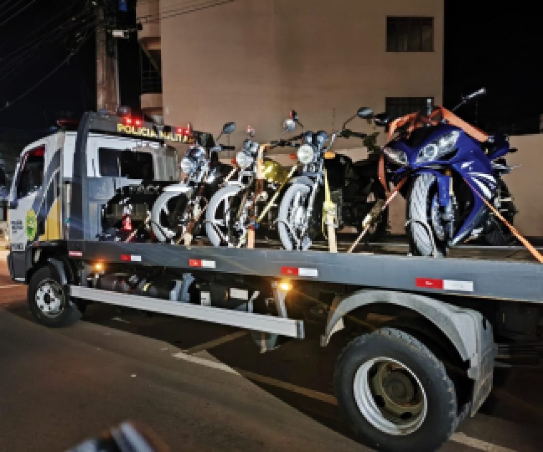 GOTran aplica mais de 220 multas e recolhe 11 motocicletas em dois dias de fiscalização em Cascavel