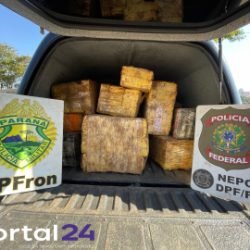Grande apreensão de drogas é realizada em Foz do Iguaçu durante ação conjunta entre BPFRON e Polícia Federal