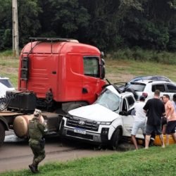Grave acidente é registrado na BR-277 em Céu Azul