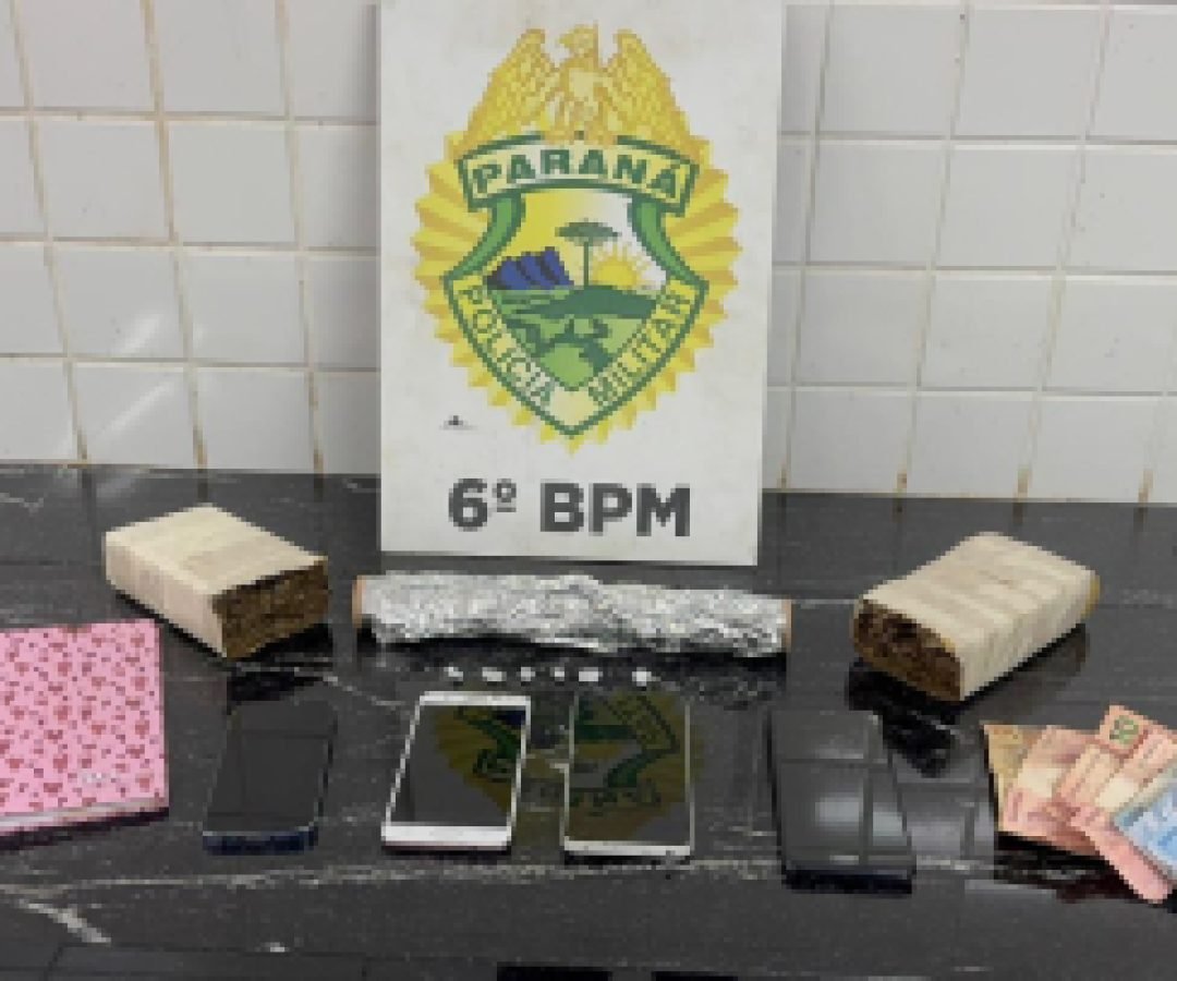 Grupo é preso por tráfico e com bicicleta furtada em Cascavel