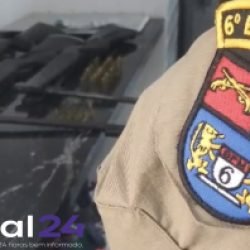 Homem de 43 anos é abordado na Avenida da FAG e armas são apreendidas pela polícia