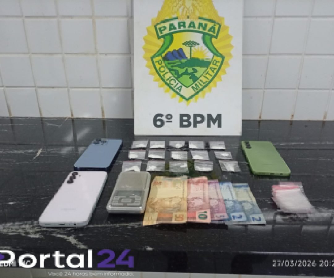 Homem é detido por suspeita de tráfico de drogas no bairro Periolo, em Cascavel