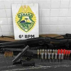 Homem é preso com espingarda na Avenida Toledo em Cascavel