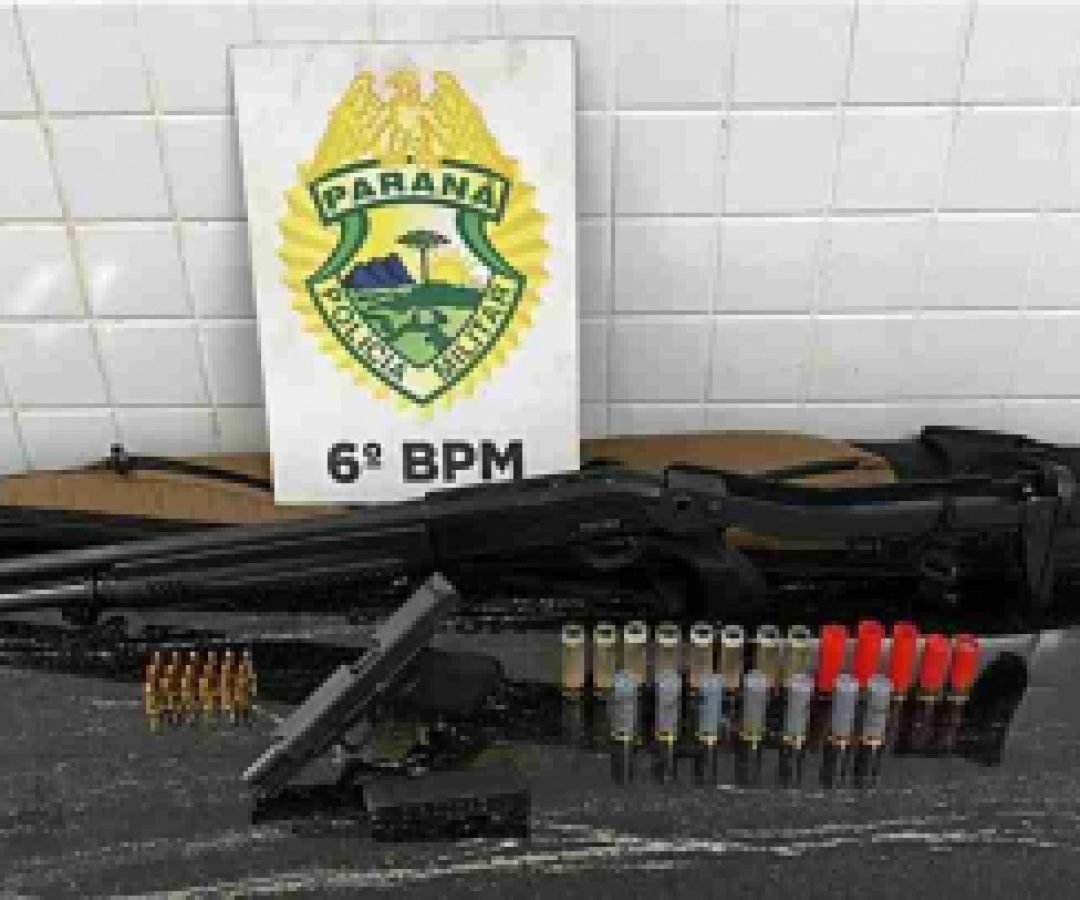 Homem é preso com espingarda na Avenida Toledo em Cascavel