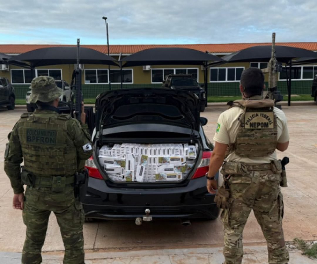 Homem é preso em Terra Roxa com carro carregado de cigarros contrabandeados