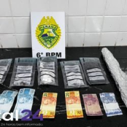 Homem é preso por tráfico de drogas na BR-163, em Santa Lúcia