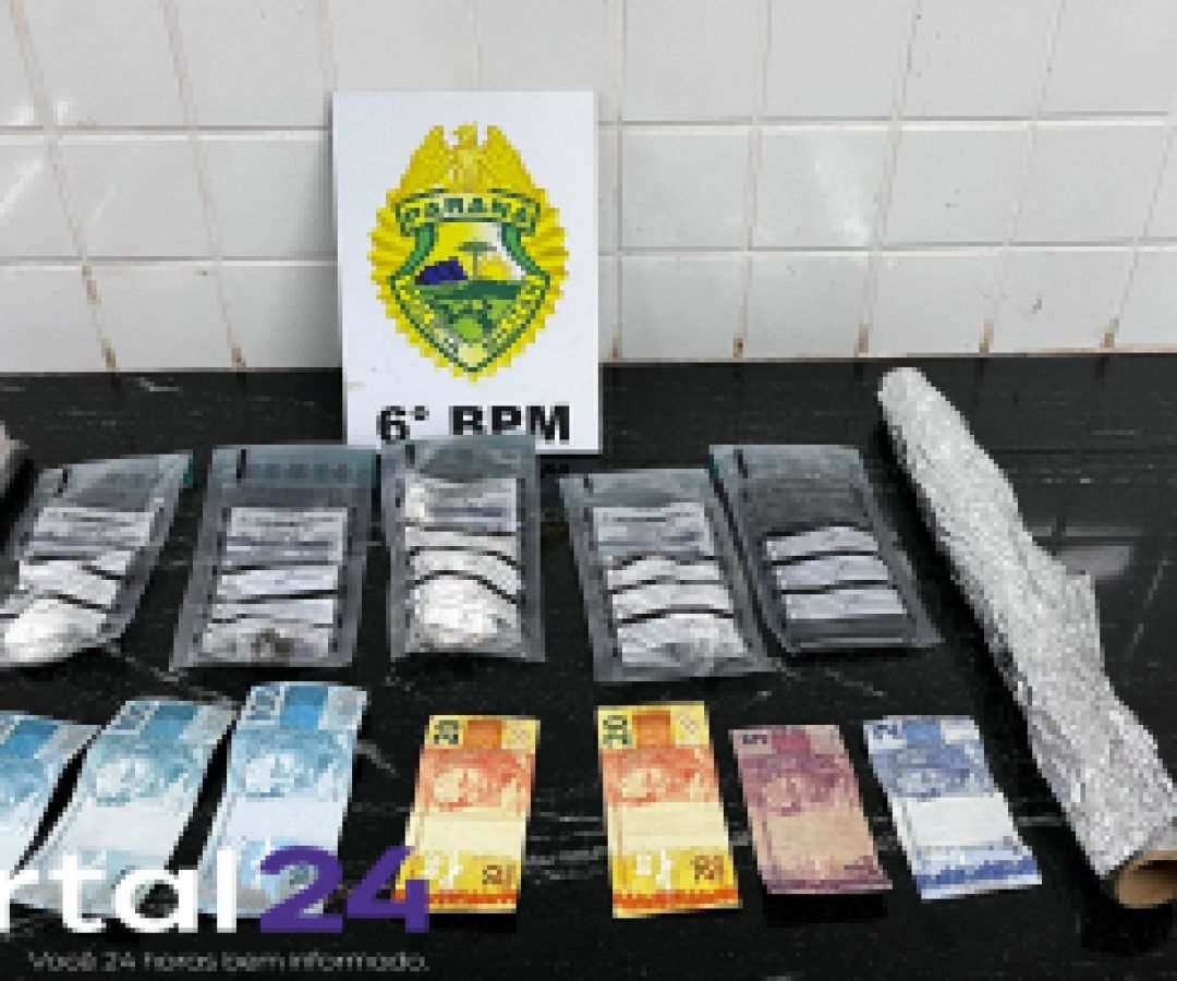 Homem é preso por tráfico de drogas na BR-163, em Santa Lúcia