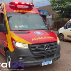 Homem fica ferido após cair de telhado de aproximadamente 3 metros