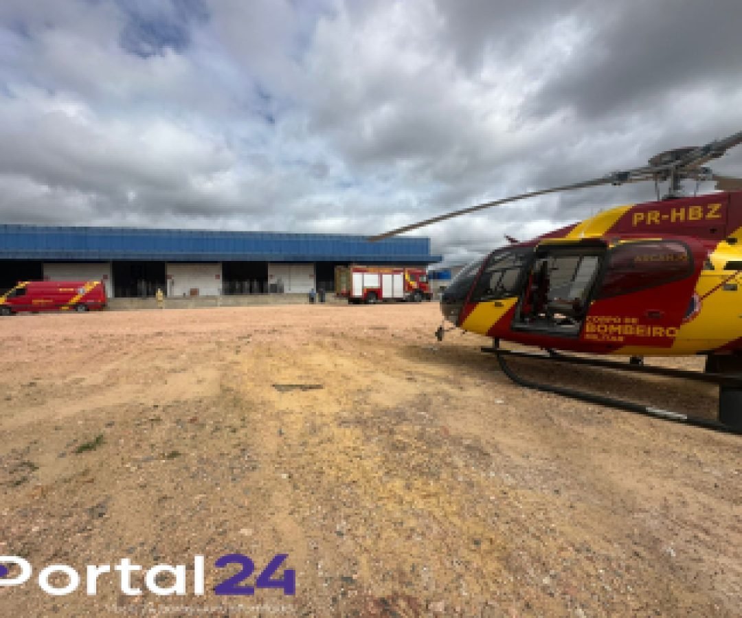 Homem fica ferido após queda de andaime em Fazenda Rio Grande