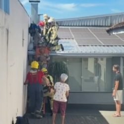 Homem fica gravemente ferido ao sofrer descarga elétrica