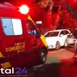 Homem morre após perder controle de veículo e bater contra árvore em Campo Mourão