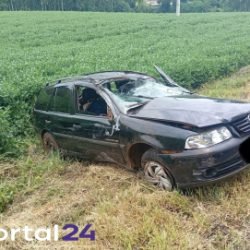 Homem morre após ser ejetado de veículo em capotamento na PR-487, em Manoel Ribas