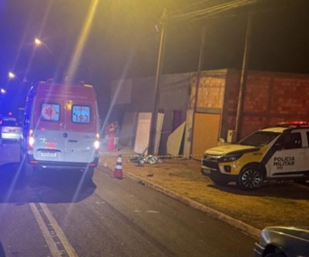 Homem morre e mulher fica gravemente ferida em Guaíra