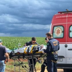 Homem sofre queda de bicicleta e é socorrido de helicóptero em estado gravíssimo