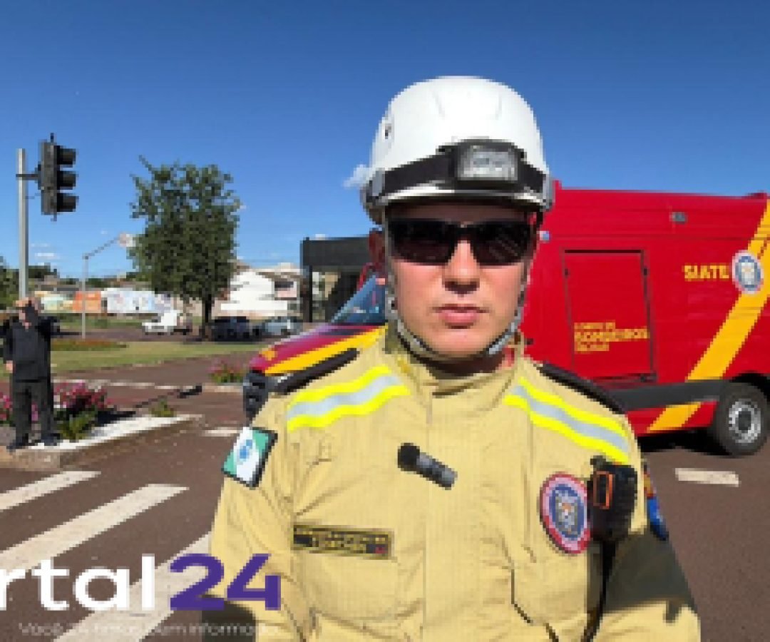 Idoso de 100 anos se envolve em acidente e está bem, informa Corpo de Bombeiros