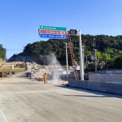 Ponte de Guaratuba em reta final: começa a instalação do contador de ciclistas