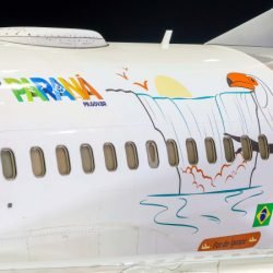 Desenho das Cataratas do Iguaçu passa a ilustrar avião da frota temática da Gol