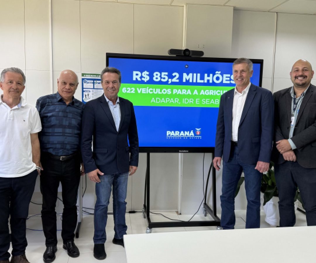 Governo do Paraná homologa aquisição de 622 veículos para o Sistema Estadual da Agricultura