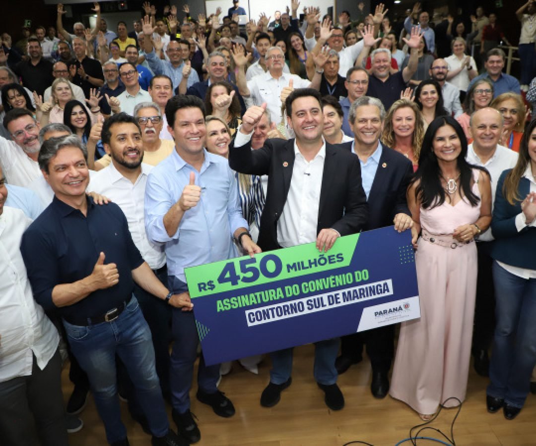 Duplicação do Contorno Sul de Maringá avança com convênio de R$ 450 milhões entre Estado e prefeitura