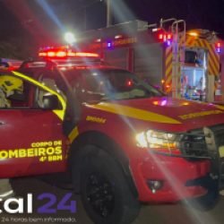 Incêndio em maquinário de empresa é rapidamente controlado no bairro Alto Alegre em Cascavel