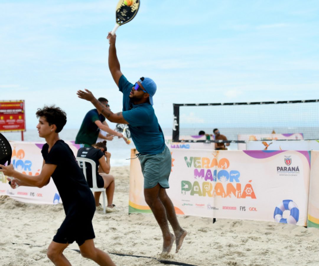 Caiobá recebe elite do beach tennis mundial com as disputas do Sanepar Open