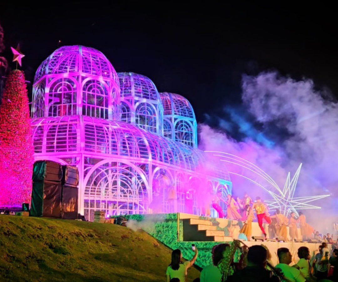 TV Paraná Turismo transmite o espetáculo “Natal no Jardim Botânico” na quinta