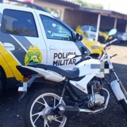 Jovem é preso com motocicleta adulterada em Quedas do Iguaçu