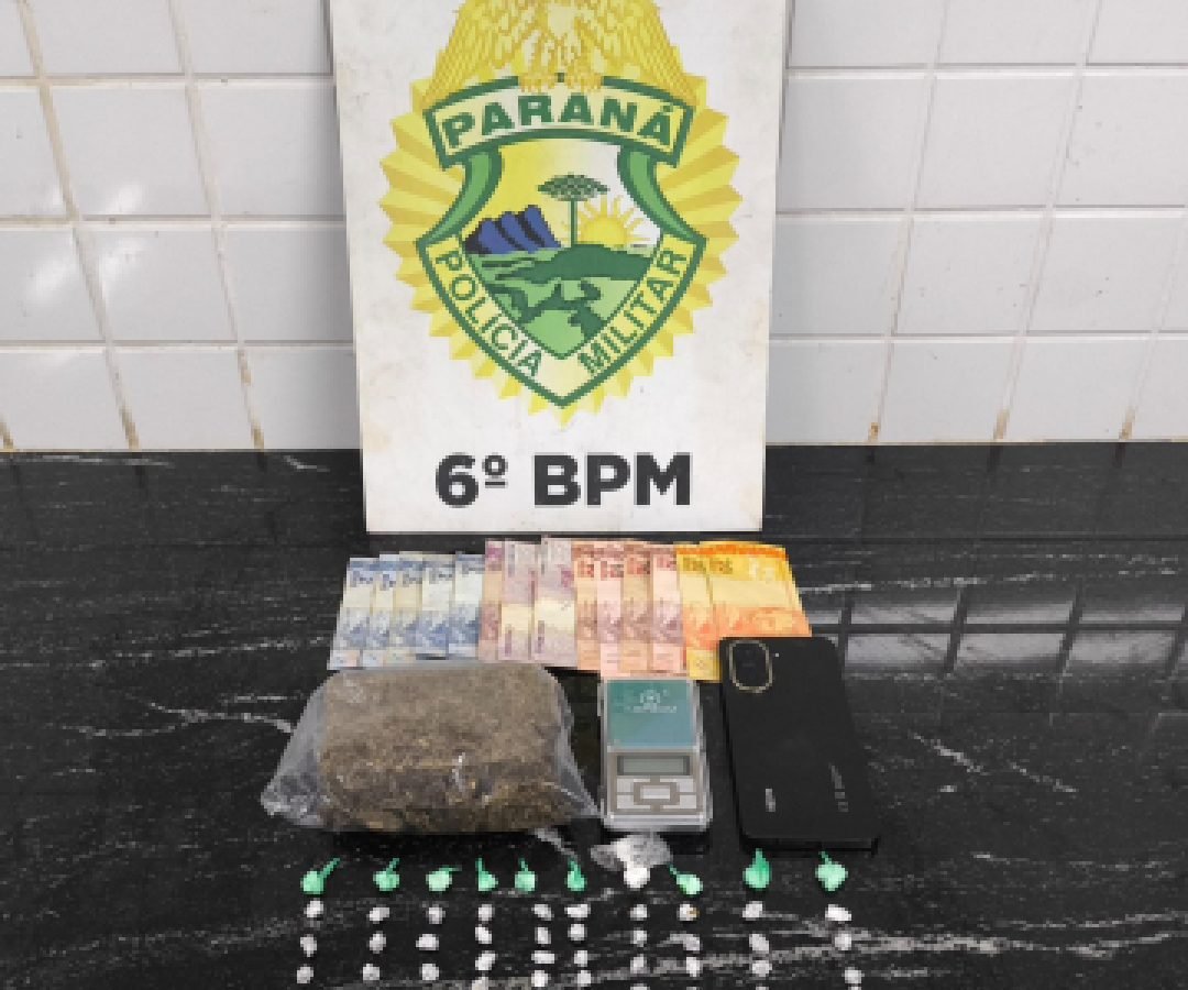 Jovem é preso por tráfico de drogas no Clarito