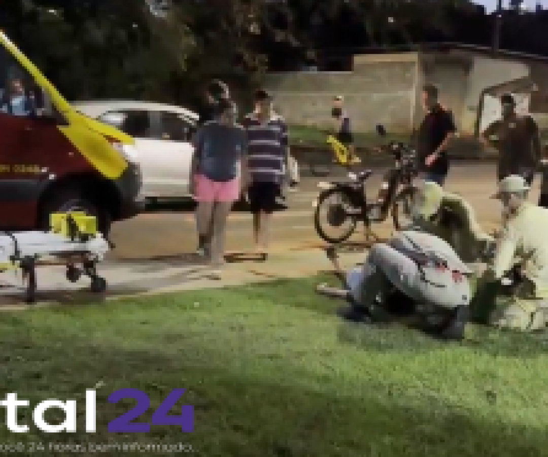 Jovem fica em estado grave após queda de bicicleta elétrica na Engenheiro Mercer, em Campo Mourão