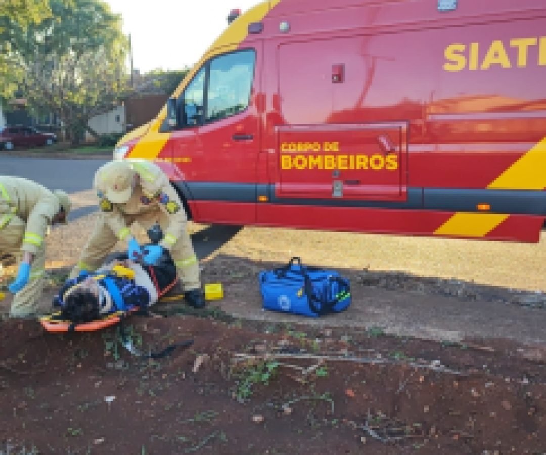 Jovem fica ferido em acidente com patinete no Brasília