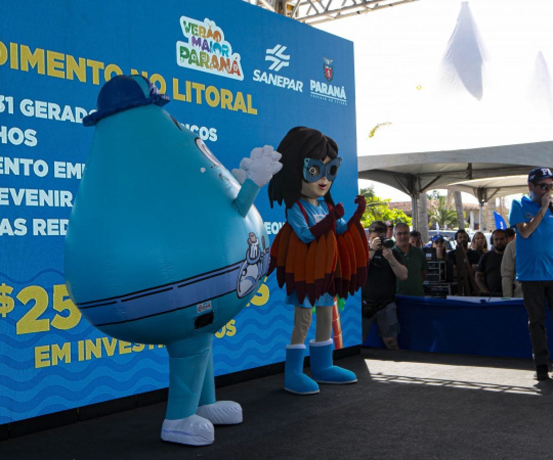 Sanepar apresenta sua estrutura de trabalho no Litoral durante o lançamento do Verão Maior