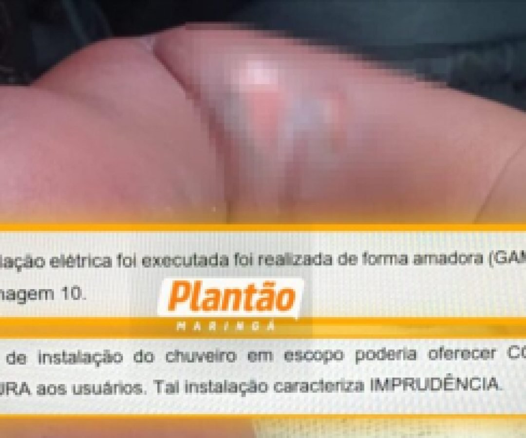 Laudo aponta ligação elétrica irregular em chuveiro de CMEI onde bebê sofreu queimaduras em Sarandi