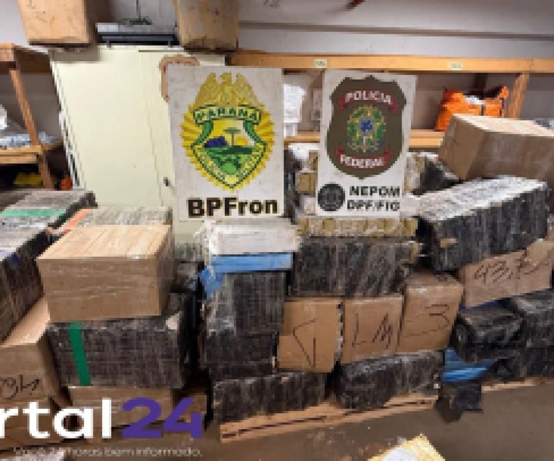 Mais de 2,2 toneladas de maconha são apreendidas em ação conjunta da PF e BPFRON em Foz do Iguaçu