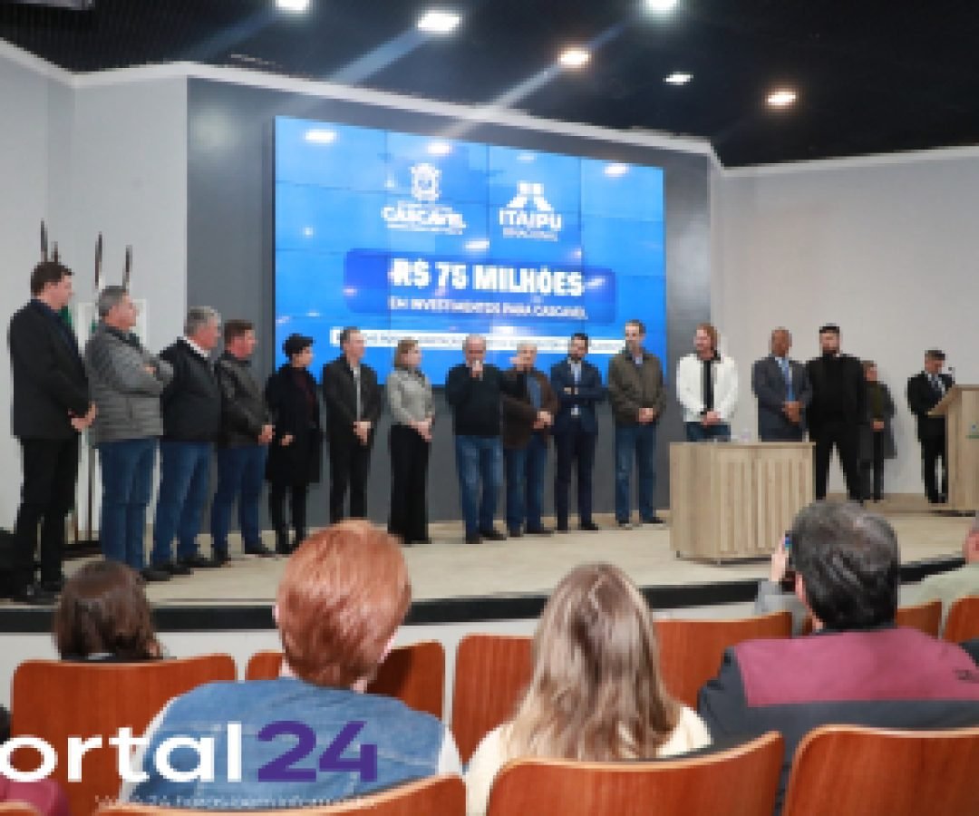 Mais de R$ 75 milhões em investimentos são anunciados para Cascavel com apoio da Itaipu Binacional, em Cascavel