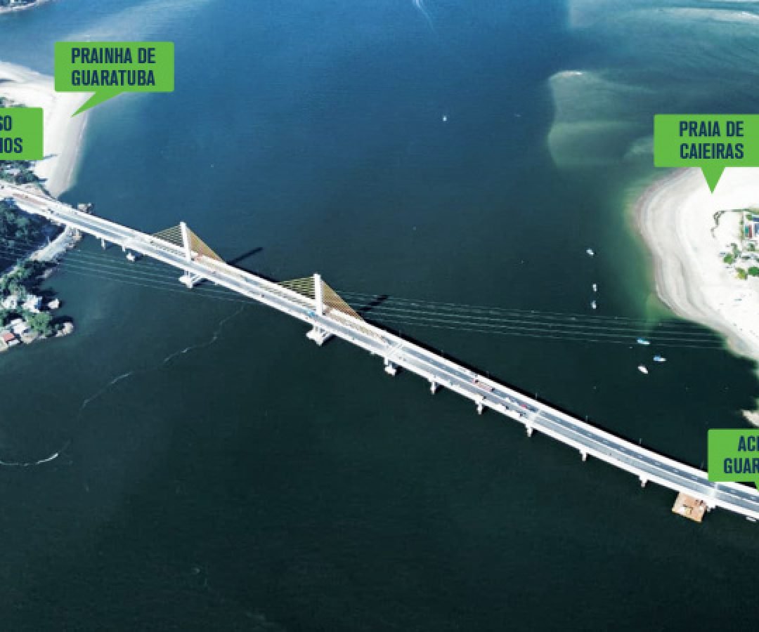 Com previsão de chuva, inauguração da Ponte de Guaratuba é adiada para sexta