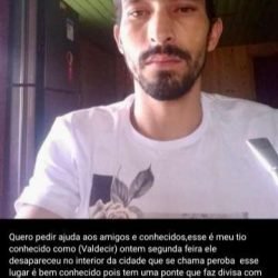 Morador de Guaraniaçu está desaparecido desde segunda-feira (23)