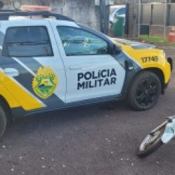 Motocicleta furtada de pátio do Detran é recuperada pela Polícia Militar em Lindoeste