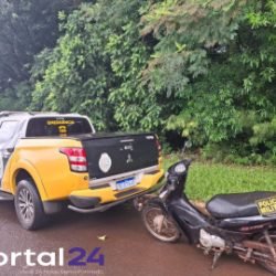 Motocicleta furtada em Toledo é recuperada pela PRv em Santa Helena