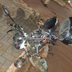 Motociclista de 16 anos fica ferido após acidente na PR-495, em Missal